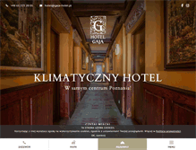 Tablet Screenshot of gaja-hotel.pl